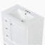 Meuble-lavabo 30 po avec lavabo, une porte avec tablette et trois tiroirs, porte à fermeture douce, blanc-150455889