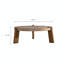 Table basse rustique en bois naturel pour salon moderne, assemblage facile et conception durable