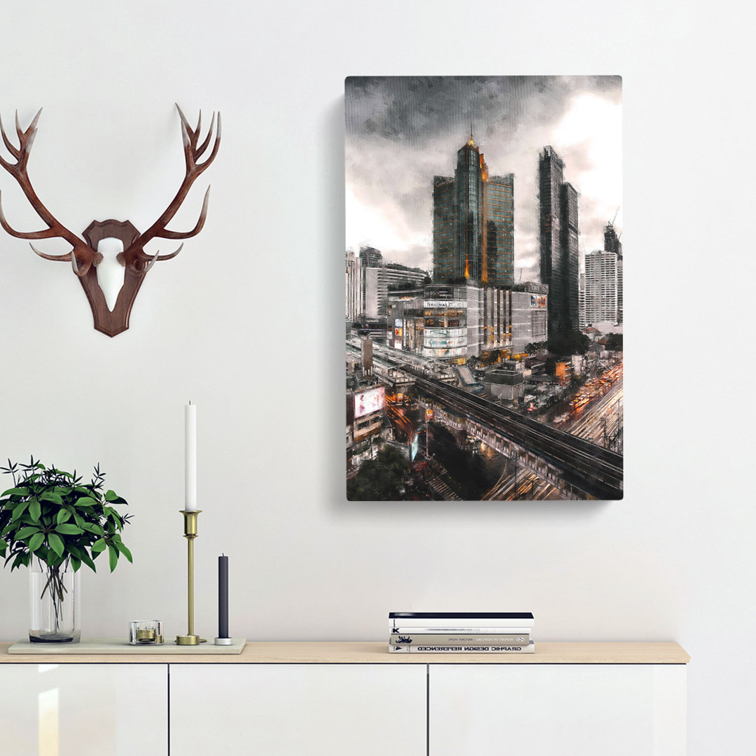 Skyline Of Bangkok Thailand - Wrapped Canvas