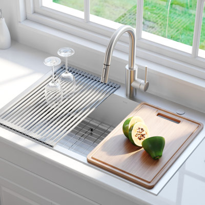 Robinet de cuisine à poignée simple Kraus Oletto