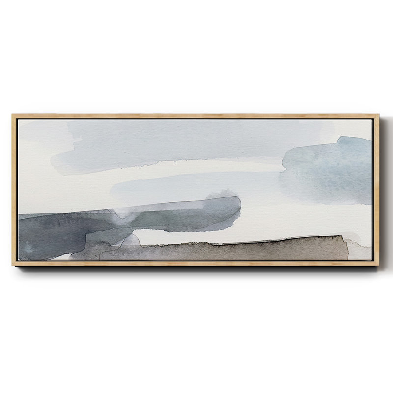 Coastal Tones IV - toile encadrée, H 20 po x l 50 po