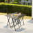 5 Piece Folding TV Tray Table Set,Foldable Sofa Side Table,End Table,Snack Table,Save Space,Grey