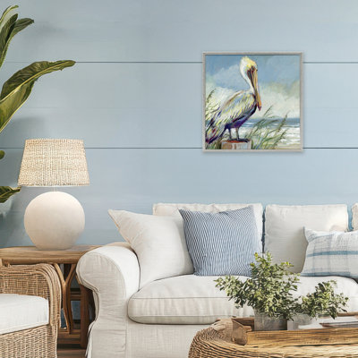 Giclée encadrée de perchoir côtier, conception par Susan Winget