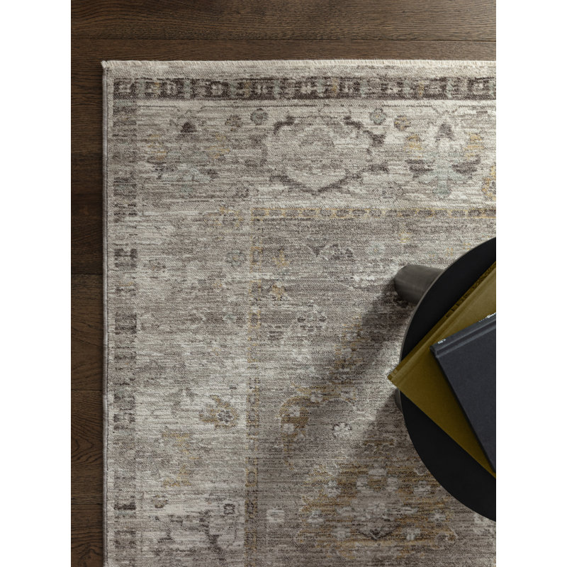 Chavonda Persian Vintage Taupe Area Rug, Runner 67 x 240 cm