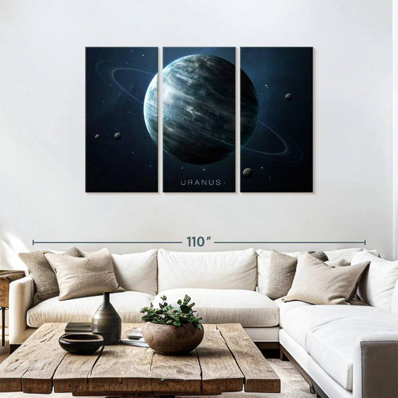 Oberle Planet Uranus, 48" H x 74" W