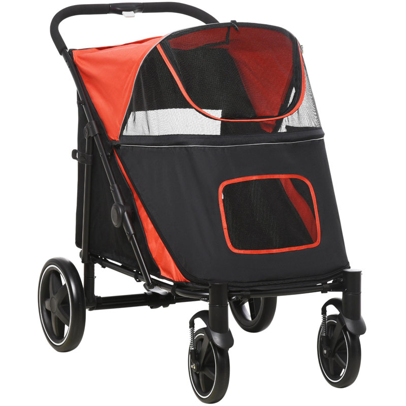 Foldable Pet Trailer, Red