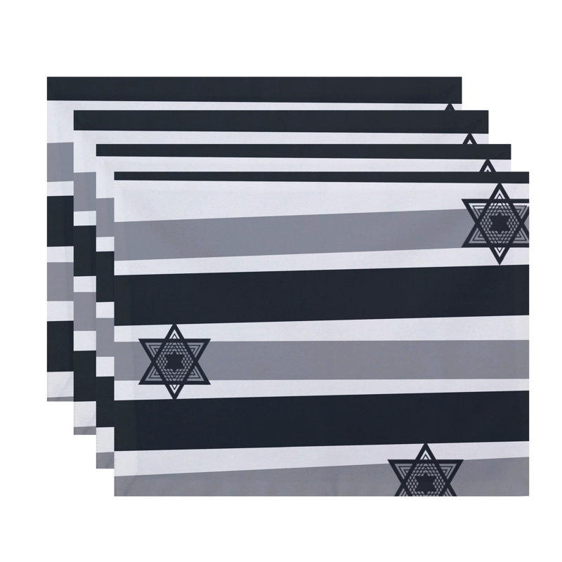 Napperon Star Stripes, Gris