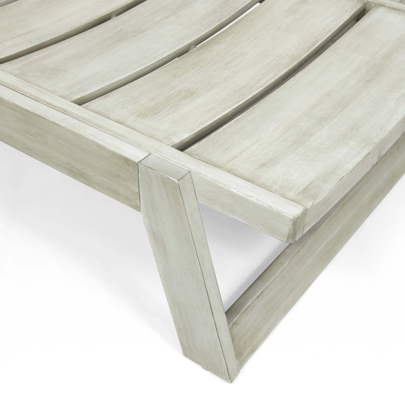 Outdoor Chaise Lounge, Gray, 1
