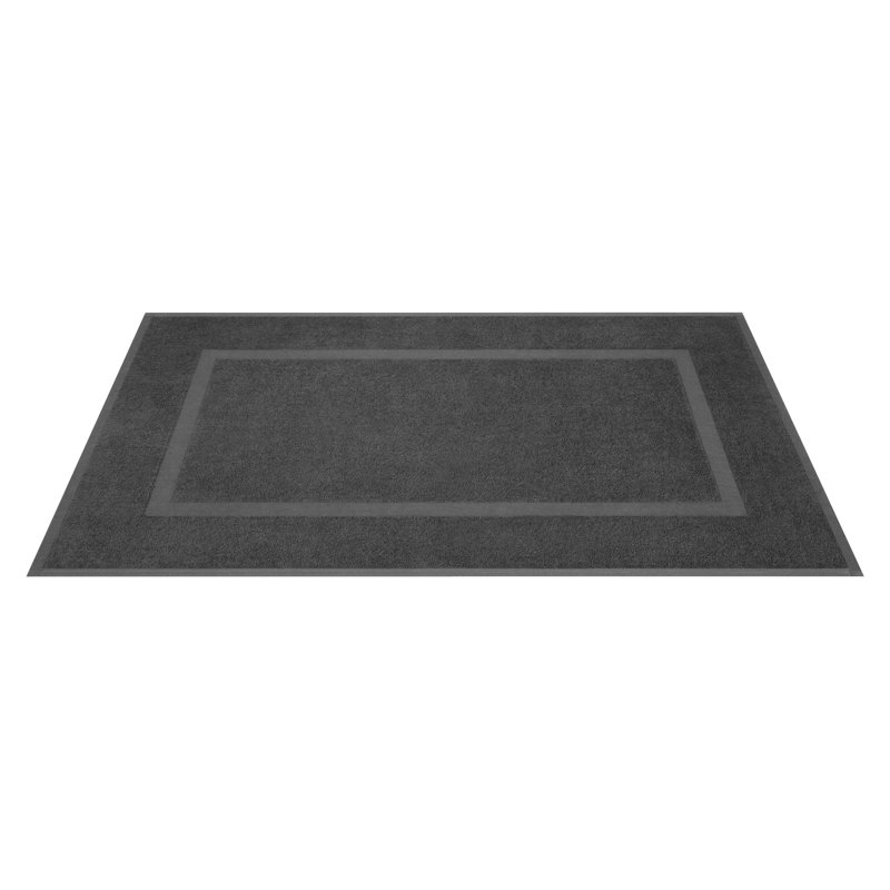 100% Cotton Bathmats for Bathroom, 2 Pack Soft Absorbent 20x34 inches Quick Drying Floor Mats, Gray