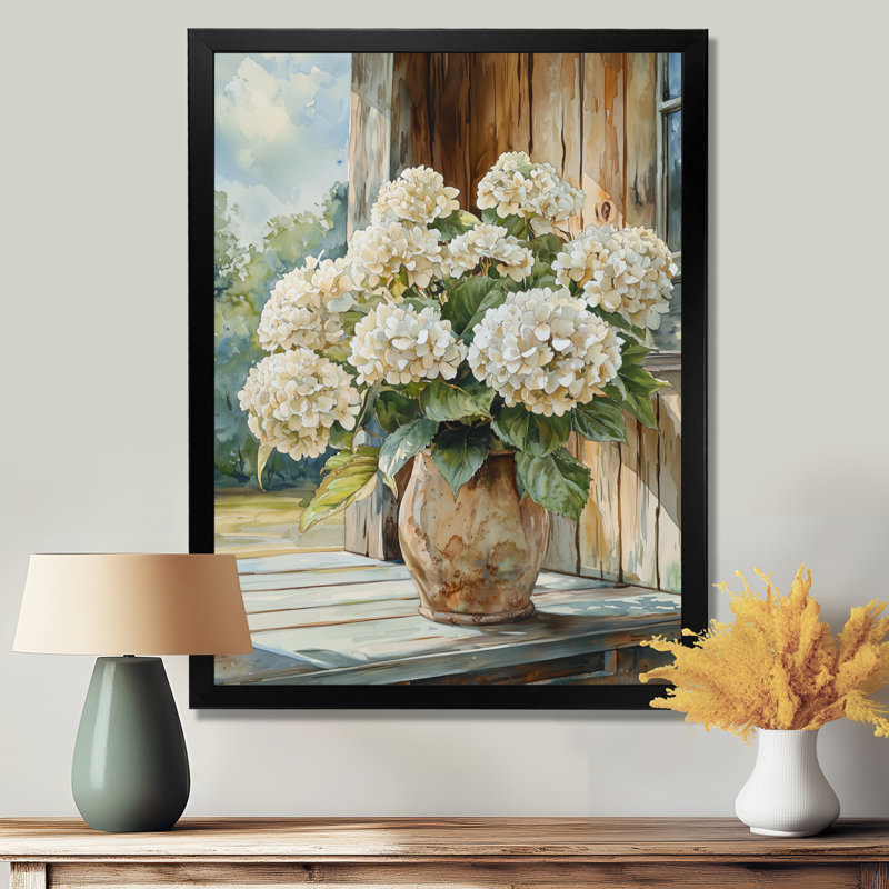 Barraclough - décoration murale florale, Black, H 20 po x l 12 po, Reproduction encadrée d'une seule photo