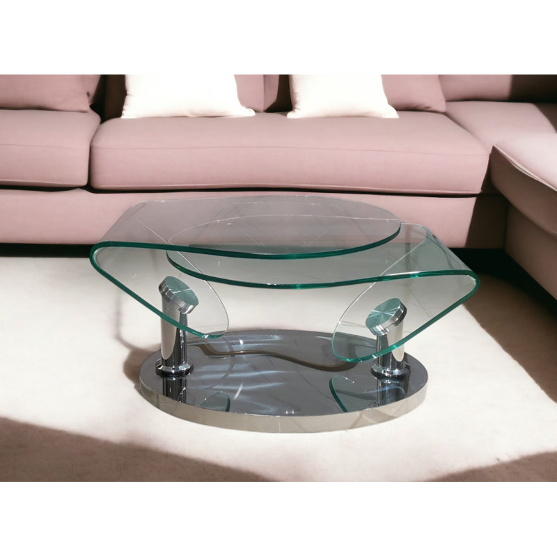 Crystal Petal Extention (22.5-61.5) Coffee Table