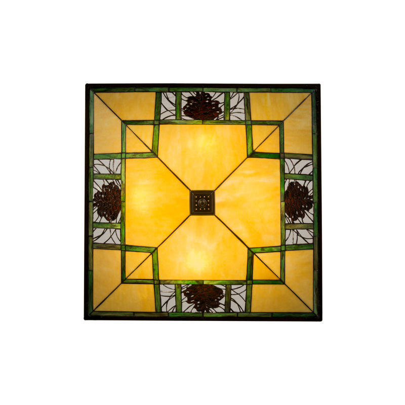 Rustic Lodge 4 - Light Pendant, 28-57" H x 26.5" W x 26.5" D