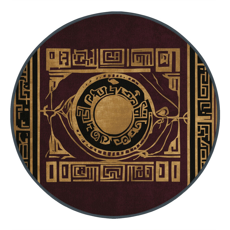 Golden Tableau Rug, Round 3'