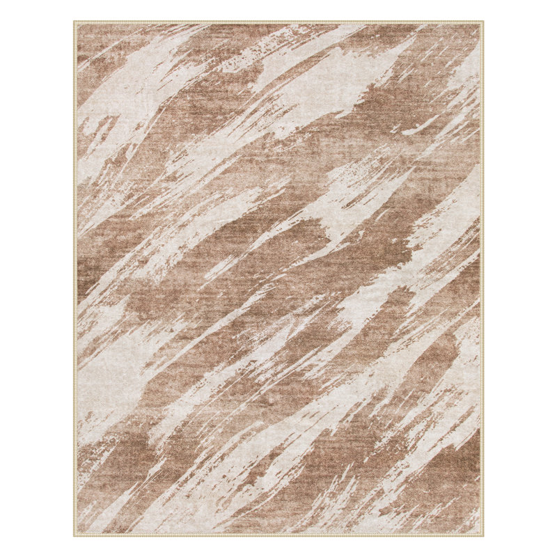 Tapis abstrait lavable abstrait - Tapis moderne doux avec envers antidérapant pour le salon, la chambre à coucher et la décoration intérieure