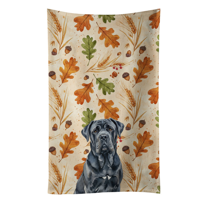 Serviette de cuisine tricolore Sheltie, Mastiff napolitain noir