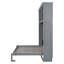 Lit escamotable mural Murphy avec tablettes supérieures et USB-443380504