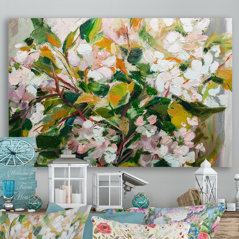 Impressionnisme - Impression sur toile avec cadre flottant, H 8 po x l 12 po x P 1 po, Toile tendue