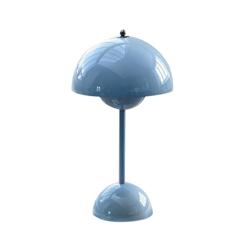 Brunilde Adjustable Metal Table Lamp, Blue