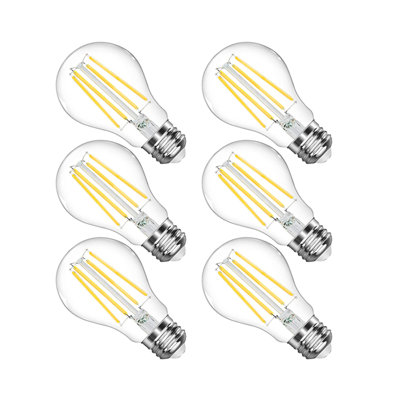8 Watt (100 Watt Equivalent), A19 LED Non-Dimmable Light Bulb Cool White (3000K) E26/Medium (Standard) Base