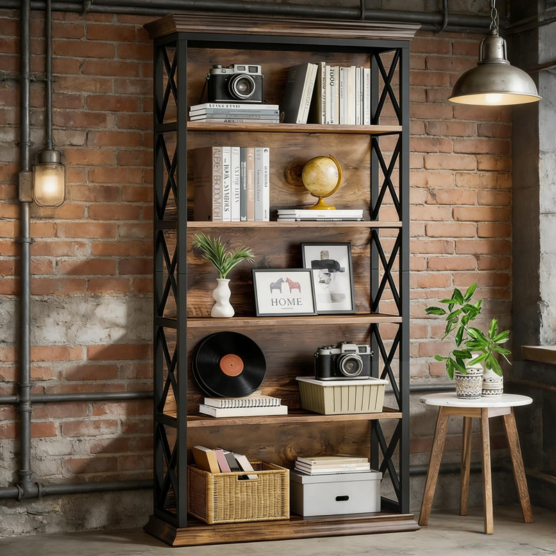 Bibliothèque autoportante à 5 niveaux