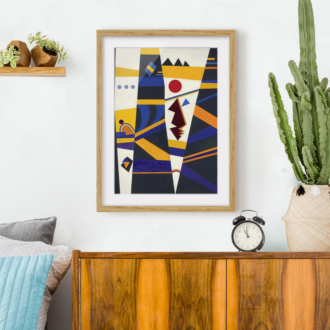 Gerahmtes Poster Bindung des Lebens von Wassily Kandinsky