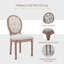Chaises de salle à manger Claritha Mid-Century King Louis