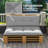 2 Seater Pallet Cushions Outdoor 3.9 in. Thick Replacement Pallet Sofa Cushions, Tufted Replacement Pads for Garden, Patio,wood-17621322