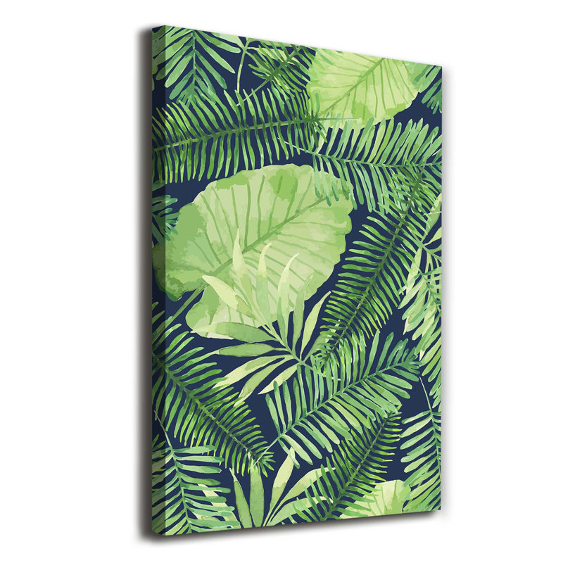 Tropical Leaves - Wrapped Canvas Print