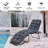 2 Pcs 73" Lounge Chaise Cushion Padded Recliner Cushion Indoor Outdoor-86545204-86545205