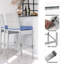 Tabouret de bar avec coussin 43,5 po Jahkhi