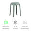 Ensemble de 6 chaises empilables en plastique-98987273