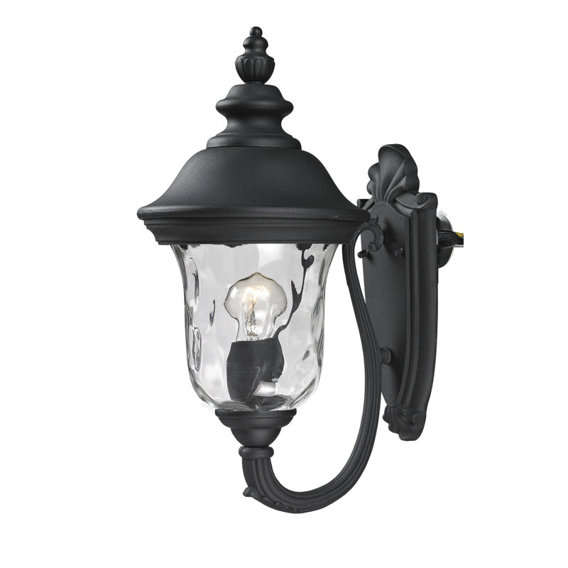 Antkeo Aluminum Wall Light, Black, 15.75" H x 8" W