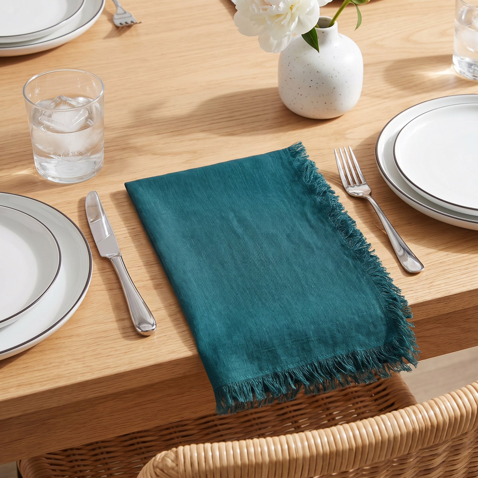 Essential Cotton Napkin, Peacock