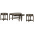 Scottville Shaped Nesting Cocktail Table With 2 End Table
