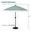Parasol de protection contre le soleil avec protection contre la rouille Wyfisha