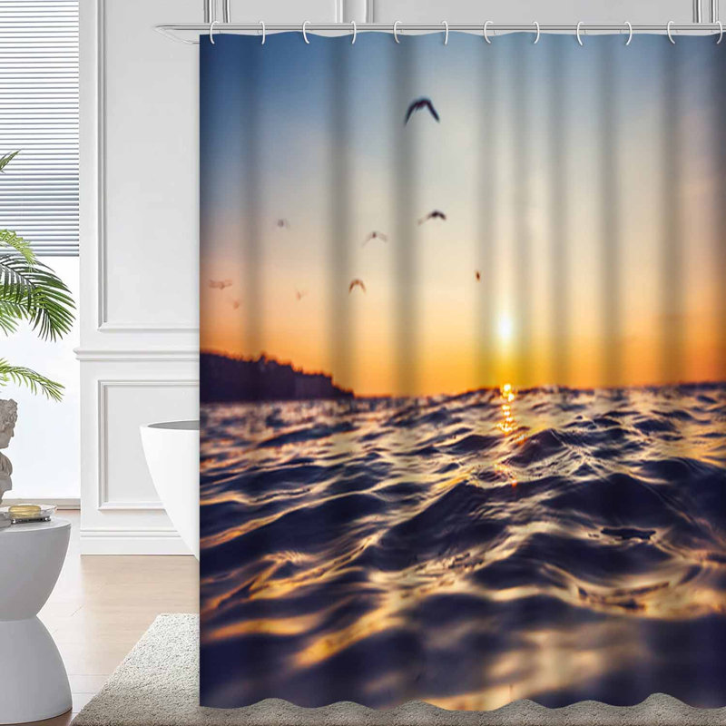Rideau de douche Sunrise, L 72 po x l 72 po