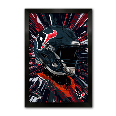 Impression encadrée NFL Houston Texans Hyper Helmet 27" x 39"