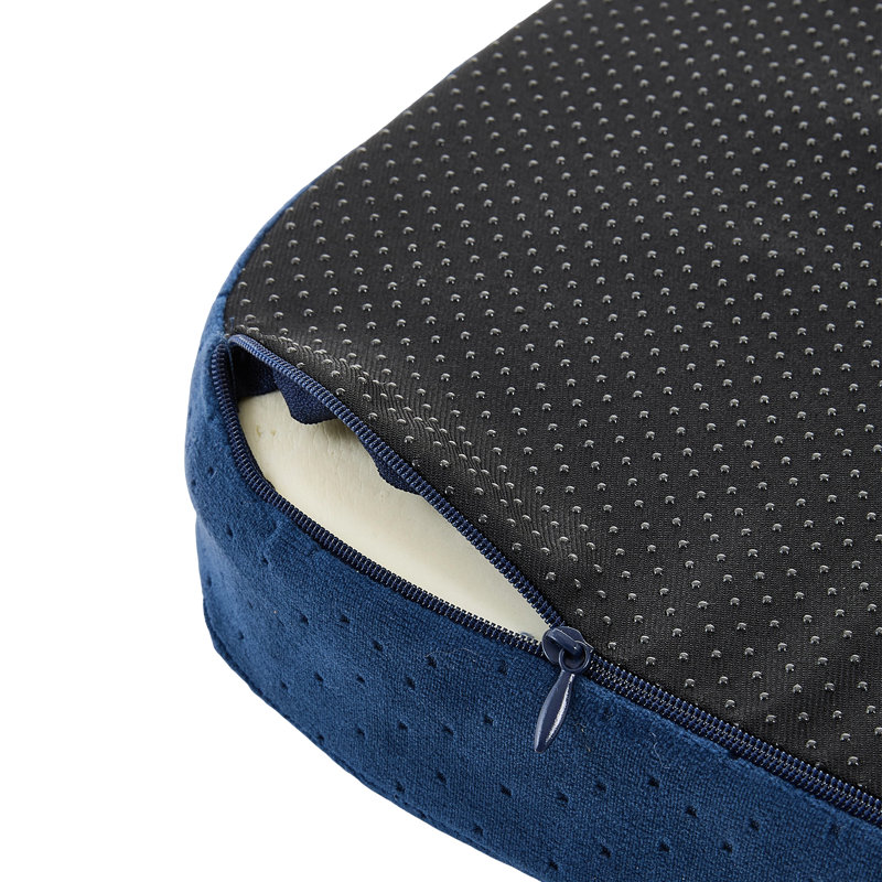Memory Foam Non-slip Seat Cushion, Navy Blue