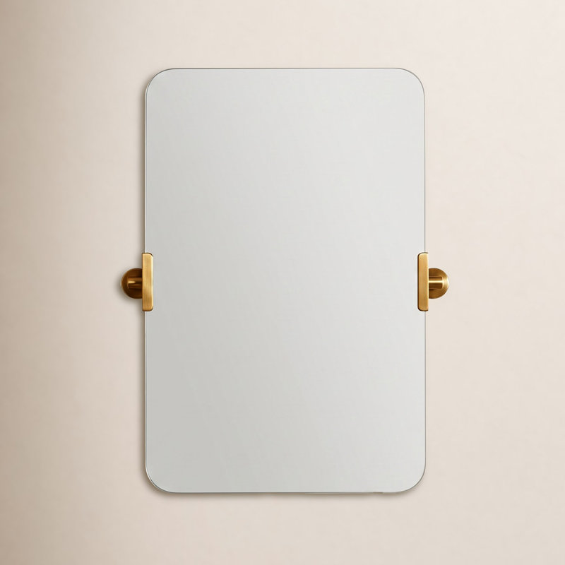 Miroir rectangulaire 20 po x 30 po Castia By Studio McGee, Nickel brossé éclatant