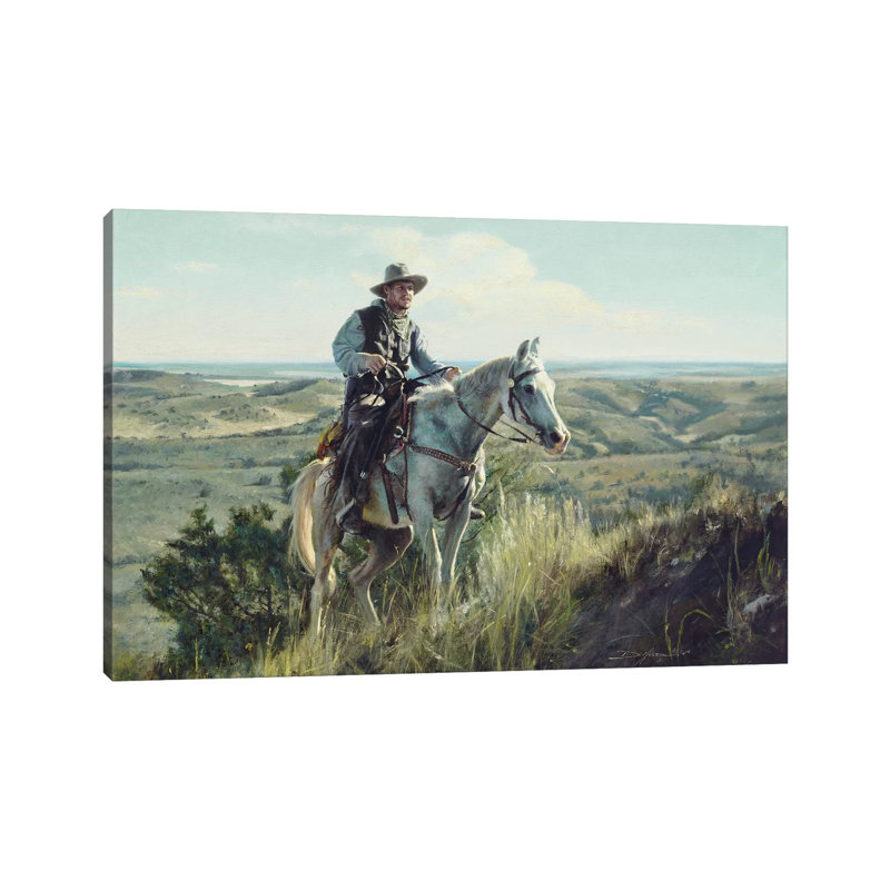 Wrangler Ascending by David Edward Kucera - Wrapped Canvas Print, 101.6 cm H x 66.04 cm W x 1.91 cm D