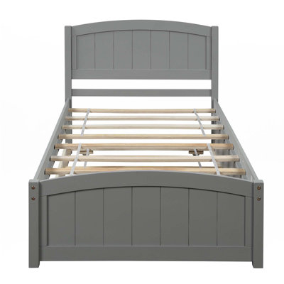 Lit plateforme simple avec lit gigogne