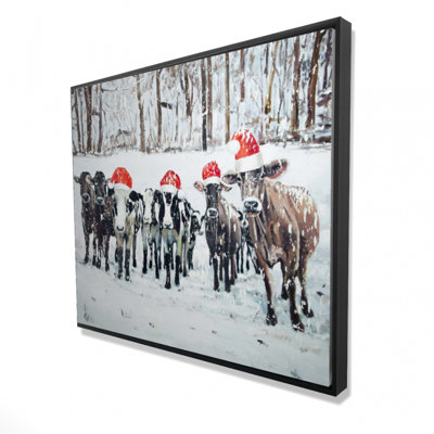 " Curious Christmas Cows "