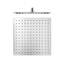 Luk 2 Square Nozzle Shower Head - Wall Or Ceiling Mount - 12" Stainless Steel/Polished Stainless Steel