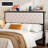 Headboard With Storage And Charging Station, Upholstered Storage Headboard Only With Bed Frame Brackets Adapter, Button Tufted Design, Easy Assembly-186466651-186466655