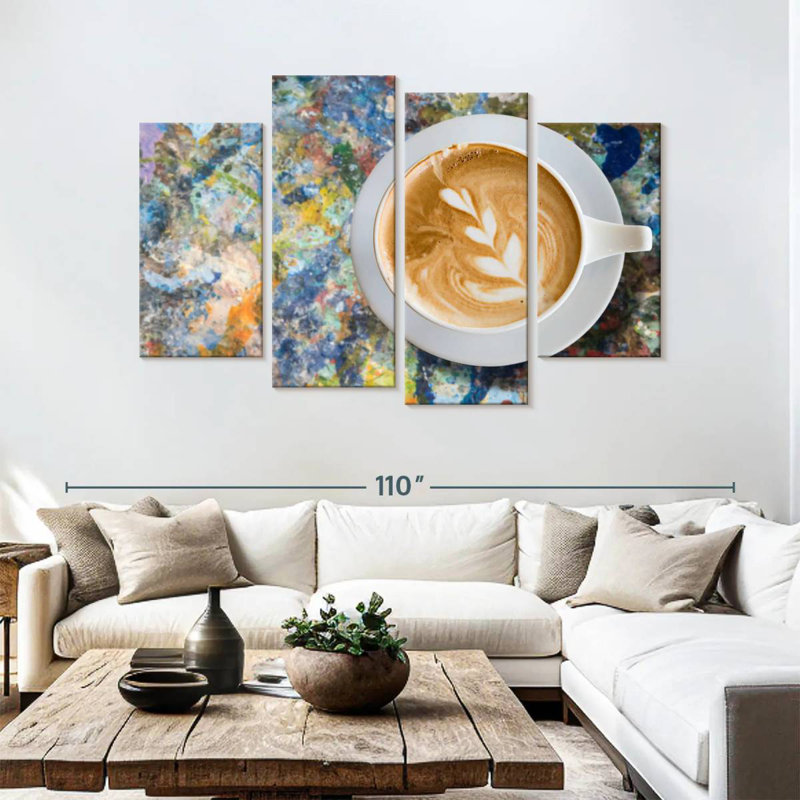 Yarlin Creative Latte Coffee, 54" H x 84" W