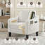 Mid-Century Accent Chair, Solid Wood Frame, Removable Cushions, Living Room Armchair-1374455129-1374455131