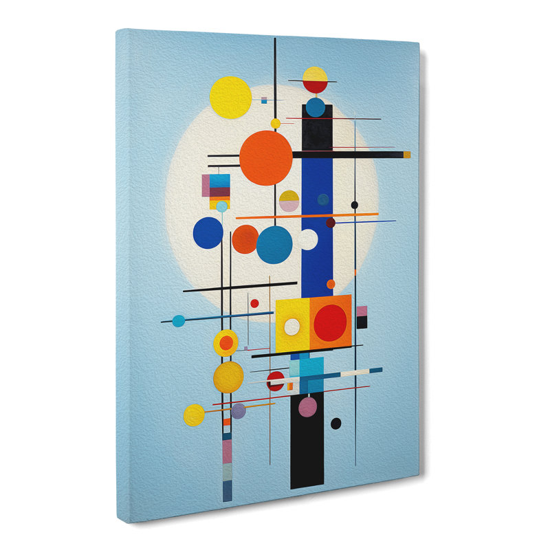 Bauhaus Abstract - Wrapped Canvas Print, 76cm H x 50cm W x 3cm D