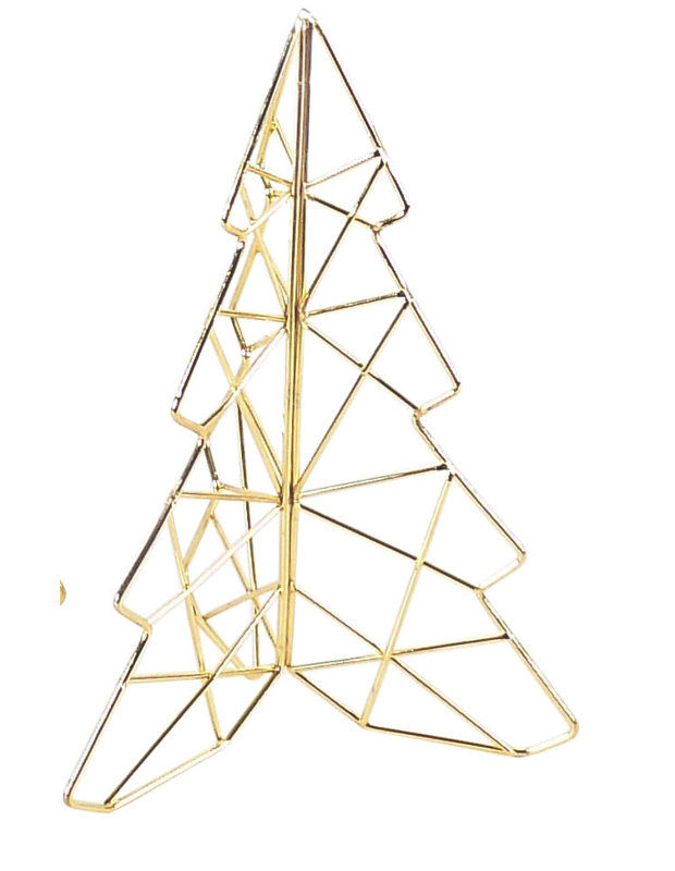 Ornement en forme d'arbre de Noël Hide Hide, Grand, Noir mat
