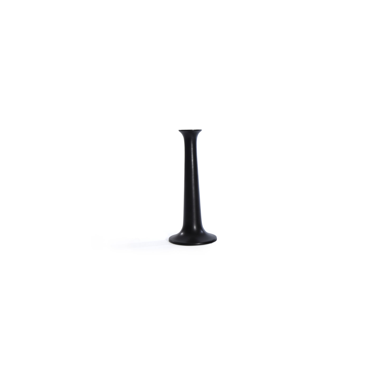 Aluminum Candlestick Holder, Black, 9" H x 4" W x 4" D