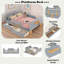 Lit plateforme avec tiroirs de rangement, garde-corps, petite tablette et crochets-99102476-99102474
